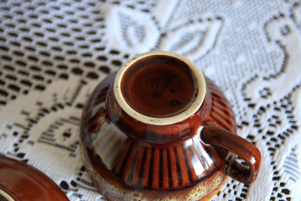 Komplet, serwis do kawy "Kasia" A. Sadulski, Mirostowice, PRL, Vintage