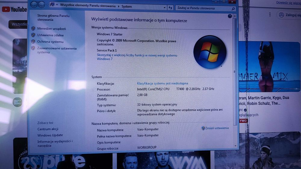 Laptop Sony Vaio 13,3 PCG-6Q1M T7500 Hdd 160GB DVD Wifi Bt Linux