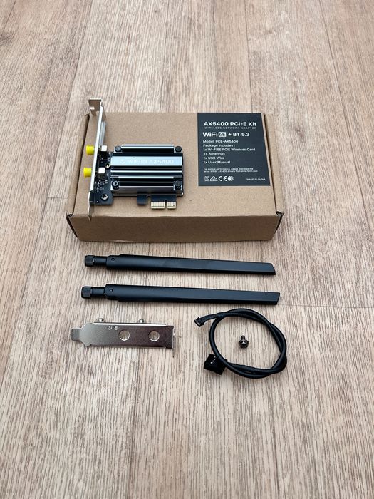 Wi-Fi 6E адаптер + Bluetooth 5.3.