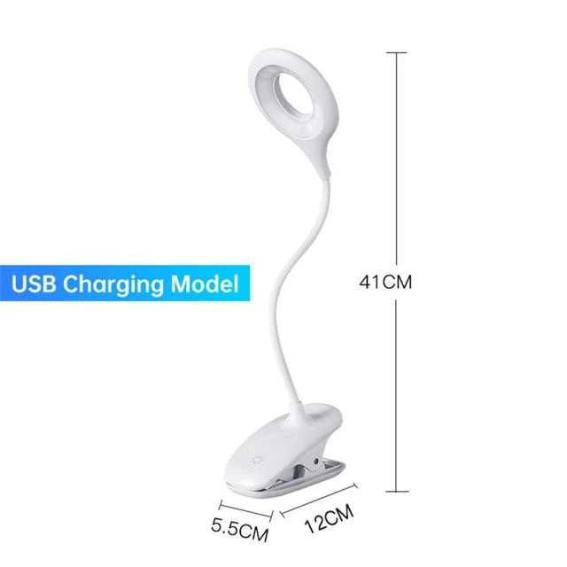 Cветодиодная лампа с аккумулятором и зажимом