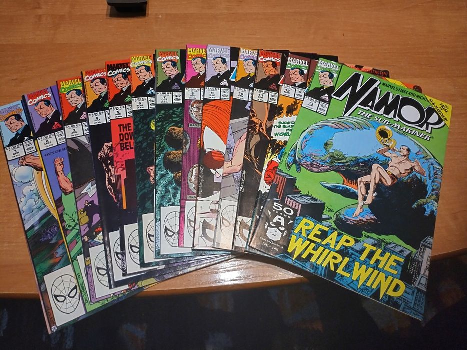 Komiksy Marvel Namor 90/93r. 27 szt.po angielsku.