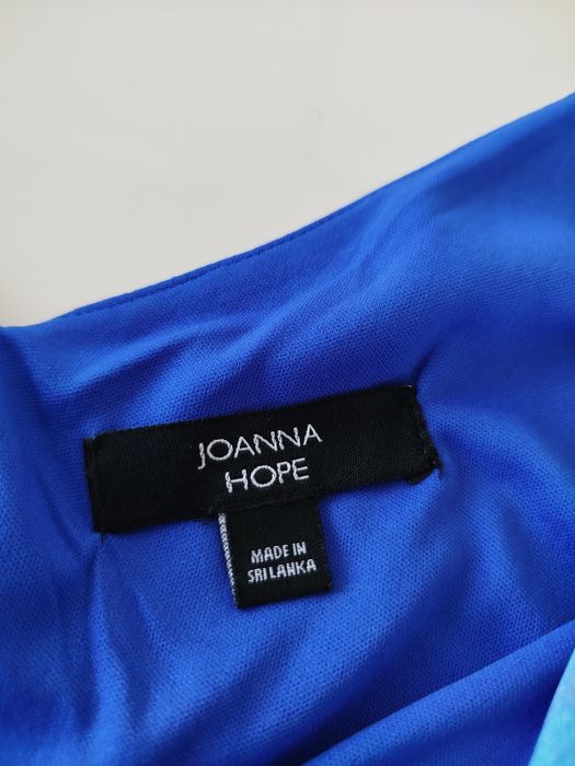 Długa niebieska sukienka Joanna Hope rozmiar 48 zwiewna