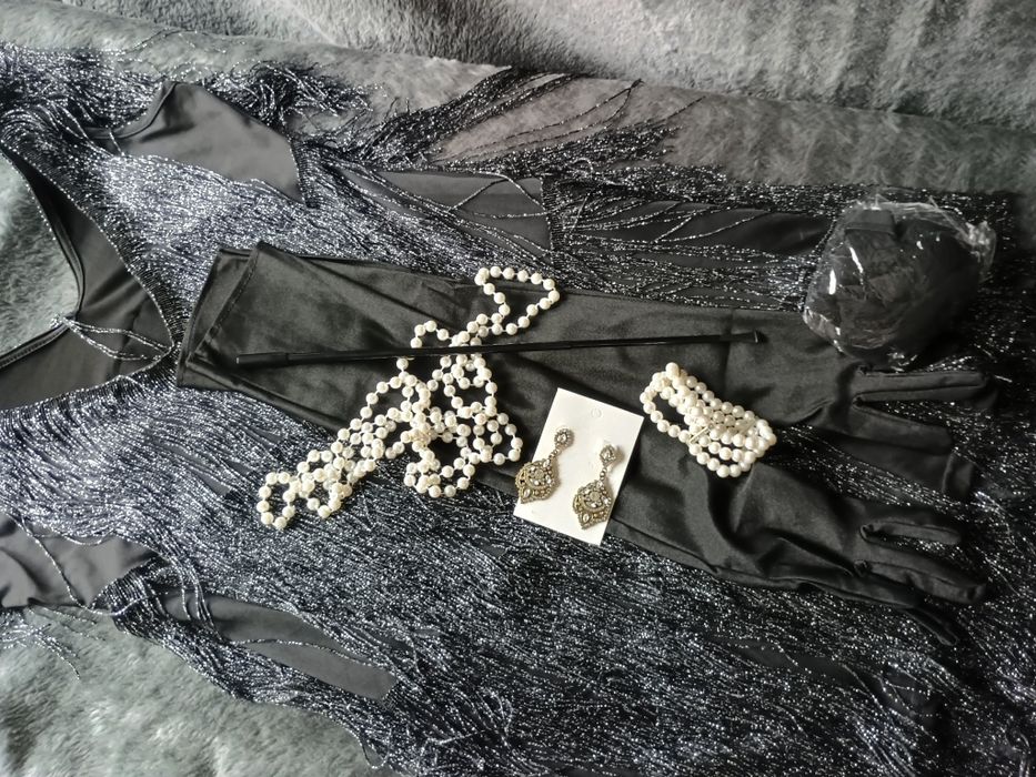 Kostium dla kobiety Lata 20 Wielki Gatsby Charleston Retro Flaperka