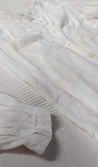 Piękna biała bluzka koszula elegancka H&M