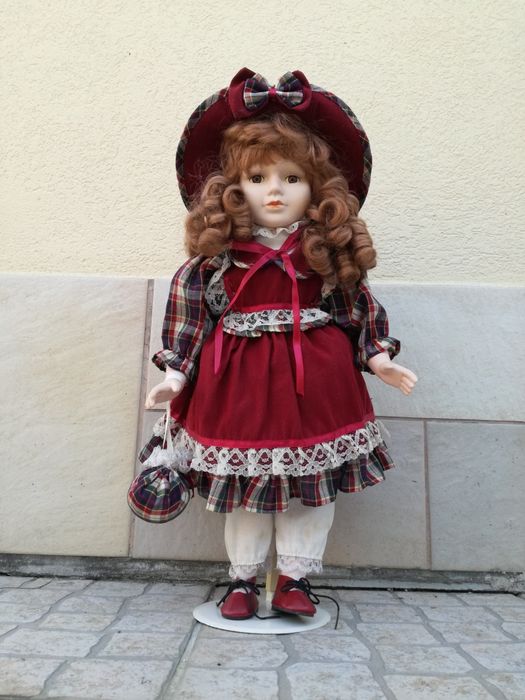 BONECAS, pano/trapos NOVA e porcelana, dama antiga, a partir