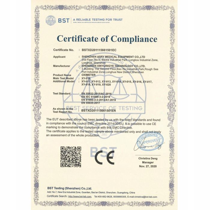 Pulsometr na palec medyczny Pulsoksymetr + baterie