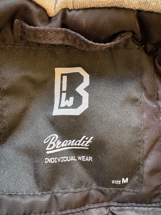Kurtka Brandit MA1 Sweat Hooded Jacket - Black/Grey. Rozm M