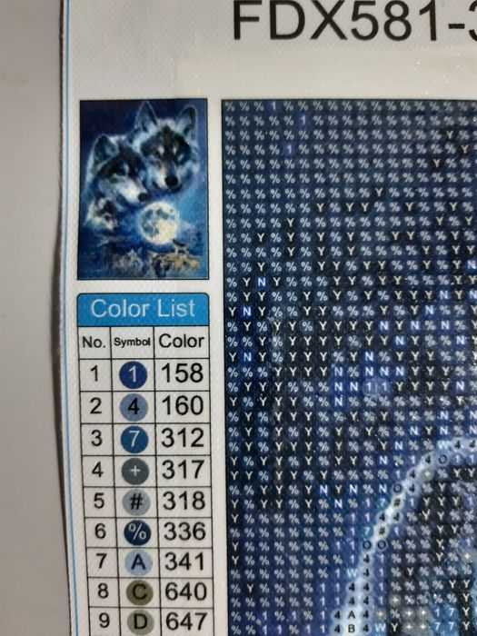 Diamond painting, kit completo.