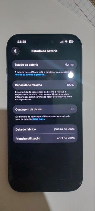 iphone 17 pro com garantia, bateria a 100%