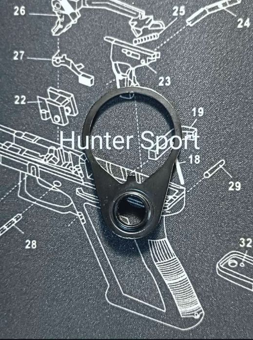 База West Lake Tactical для Qd антабок, база на трубу-ресивер приклада для АК АР серії Sig Sauer Colt CZ Bren