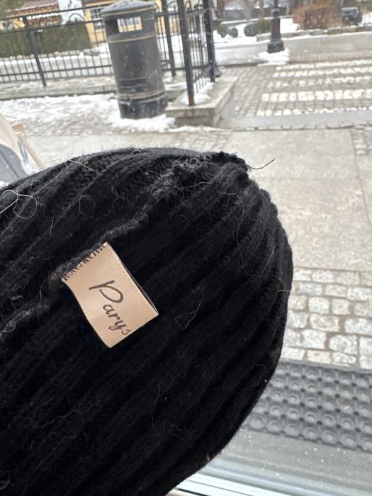 Czapka  lis naturalna