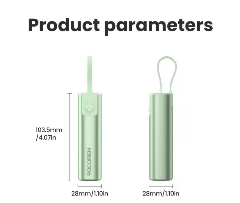 Міні Power Bank ROCOREN 5000 mAh 15W
