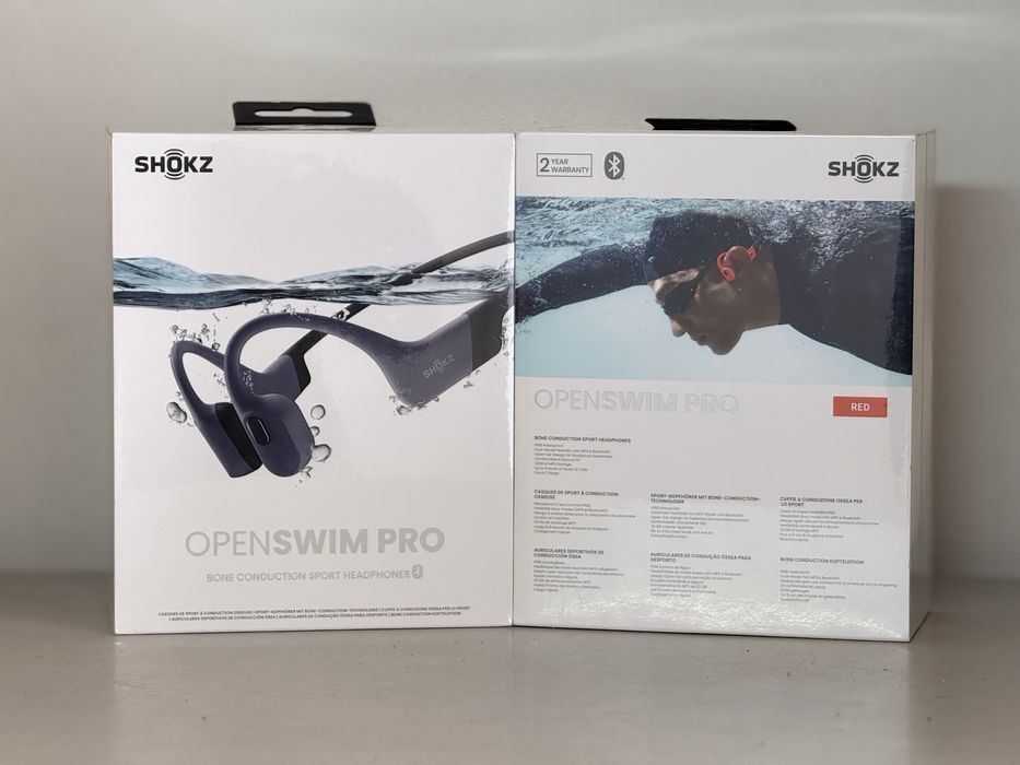 Спортивні наушники для плавання Shokz OpenSwim Pro Grey/Red
