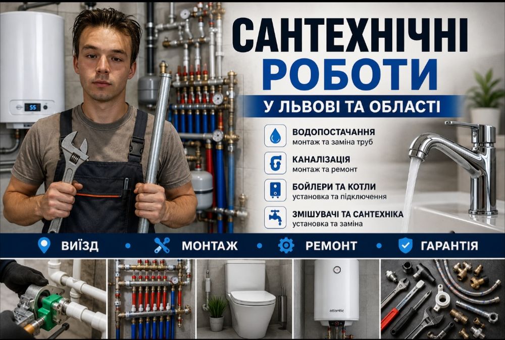 Сантехнік 24/7 | Монтаж, ремонт, заміна