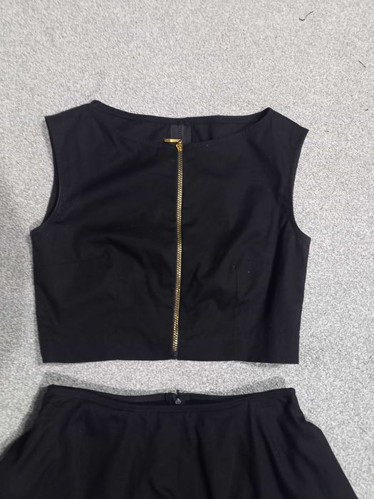 Komplet damski top i spódnica falbany r.38 jak nowe