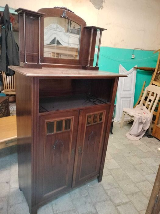 Witryna witrynka kredens drewniana antyk stylowy elegancki FV DOWÓZ