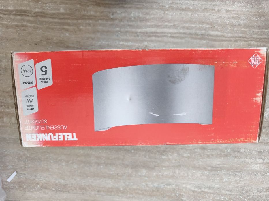 Zewnętrzna lampa aluminium srebrny