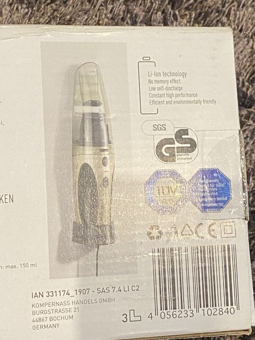 Bezprzewodowy odkurzacz samochodowy SilverCrest