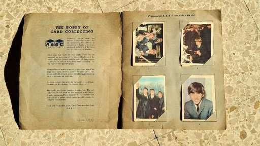 RARIDADE - Cadernetas Cromos - Fotos em Cartão dos Beatles de 1964