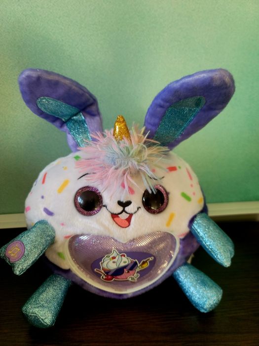 Єдиноріжка м'яка іграшка rainbocorns, серия sweet shake, озвучена