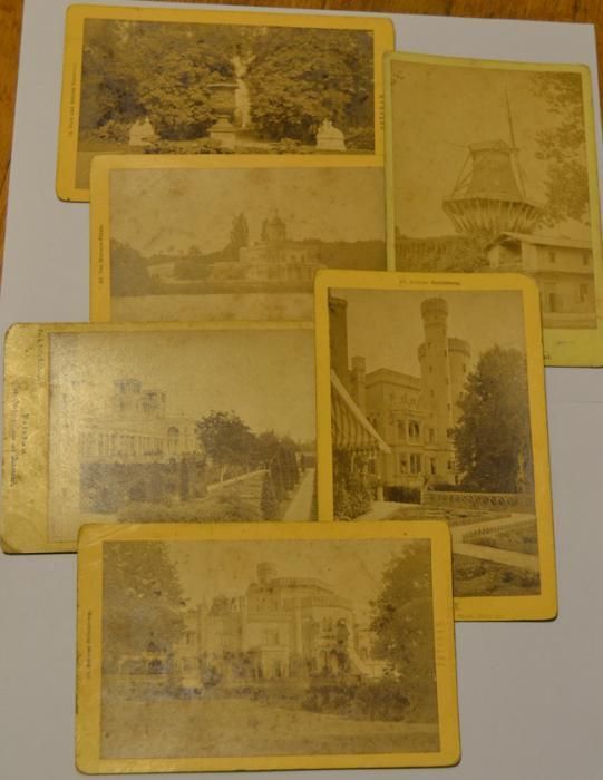 Potsdam - alemanha - 6 fotografias em papel de albumina - raro