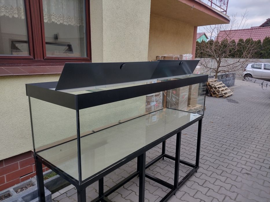Akwarium 200x60x50 z pokrywą i stelażem