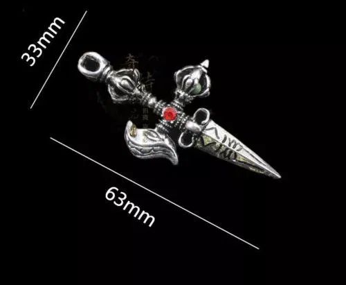 Amuletos pendente varja phurpe dorge tibetana tibete