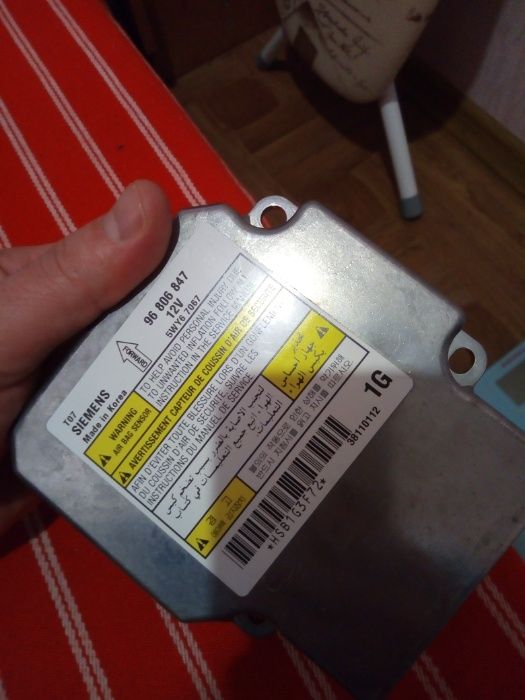 Блок управления подушки безопасности АВЕО t 250 артикул 96 806 847