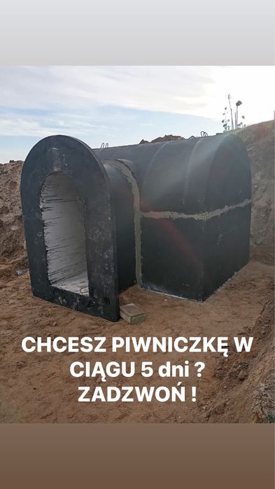 Piwniczka betonowa Ziemianka Spiżarnia podziemna do ogrodu Komora CYK