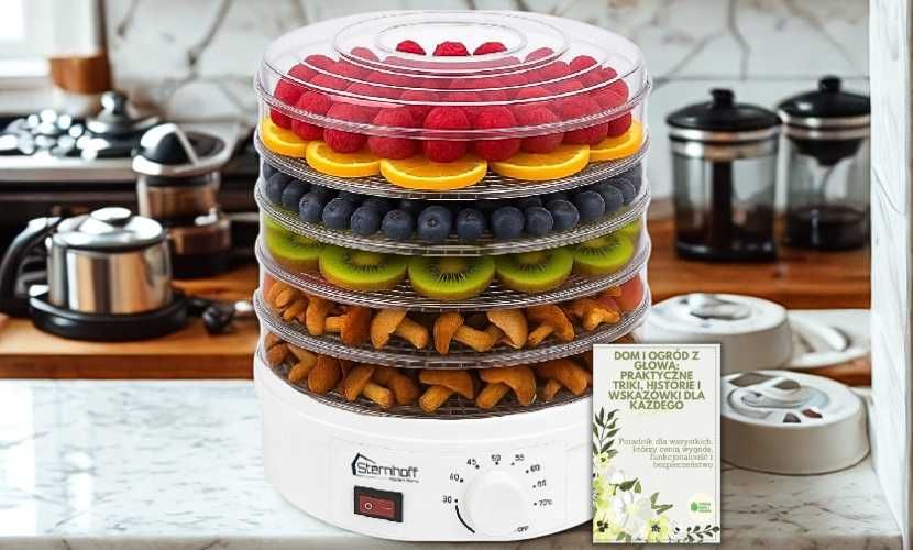 Suszarka do żywności 600W owoce warzywa grzyby zioła mięso ryby Nowa