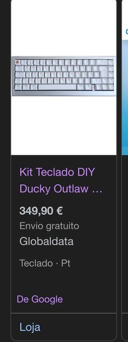 Kit Teclado DIY Ducky Outlaw 65 Silver (PT)
