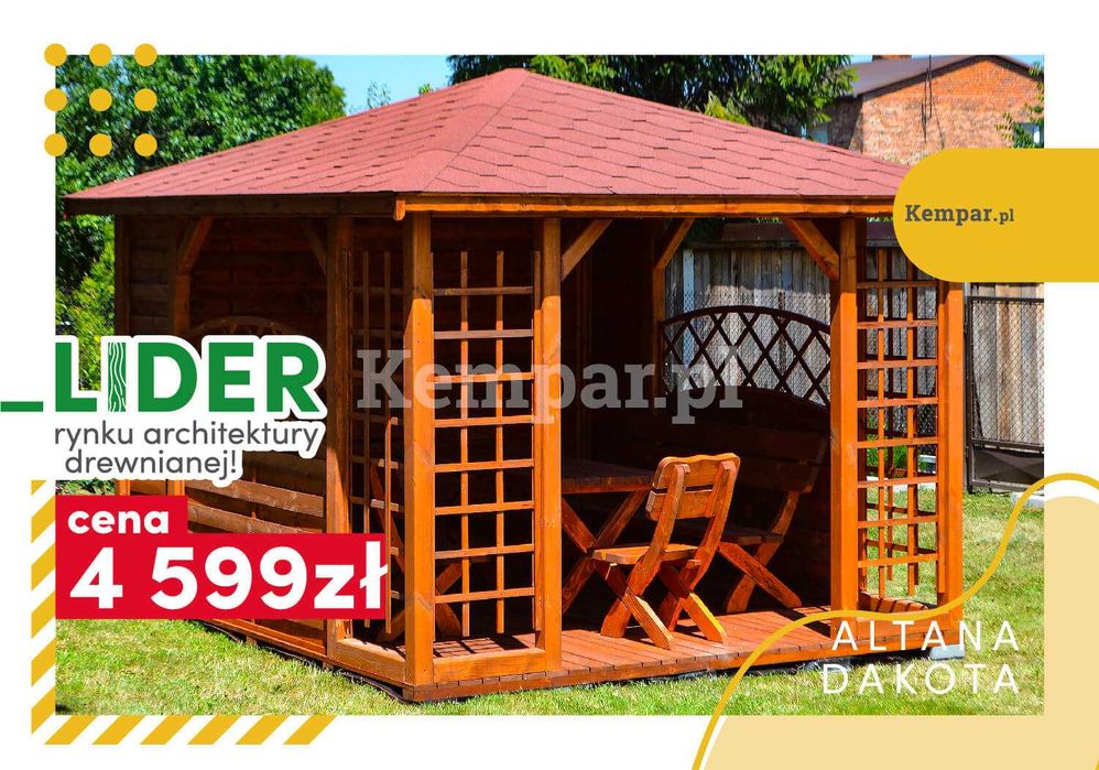 Altana Altanki Altanka ogrodowa drewniana DAKOTA