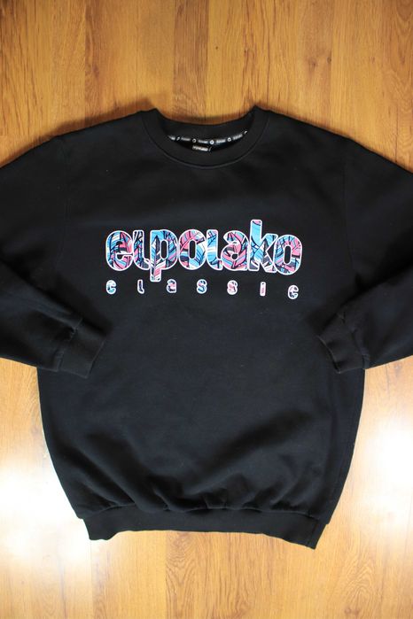 Bluza El Polako r. L czarna bez kaptura przez głowę bawełniana