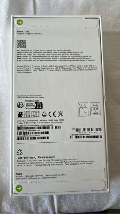 Iphone 17 PRO 256 Gb