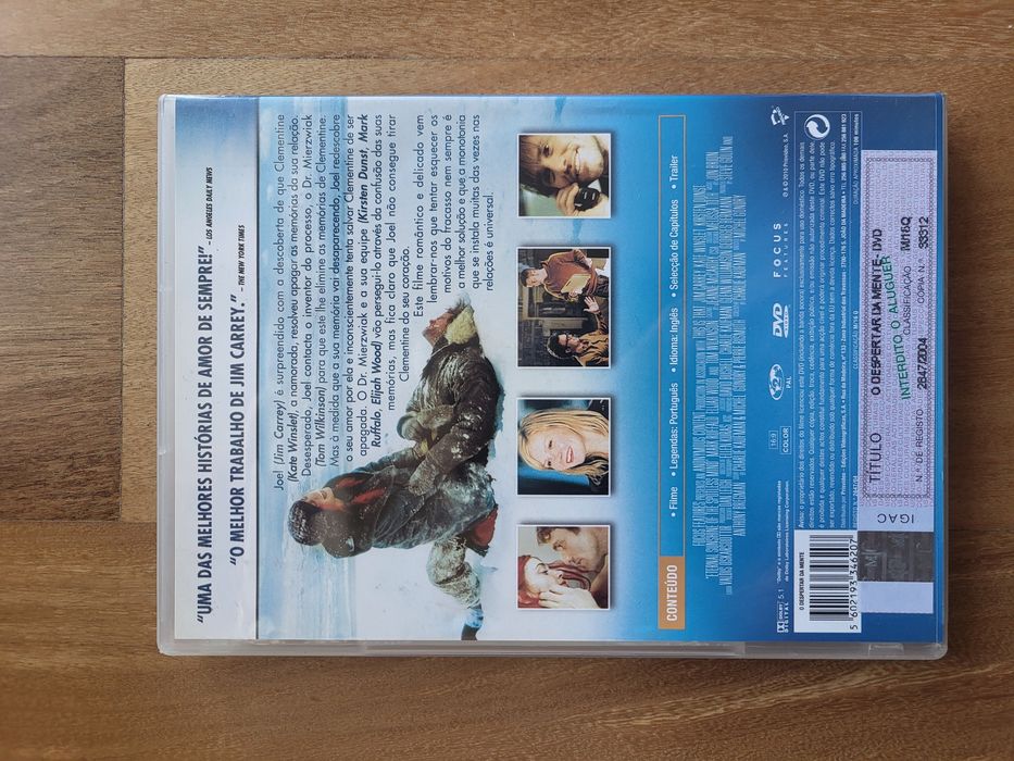 DVD | O Despertar da Mente - Eternal Sunshine of the Spotless Mind