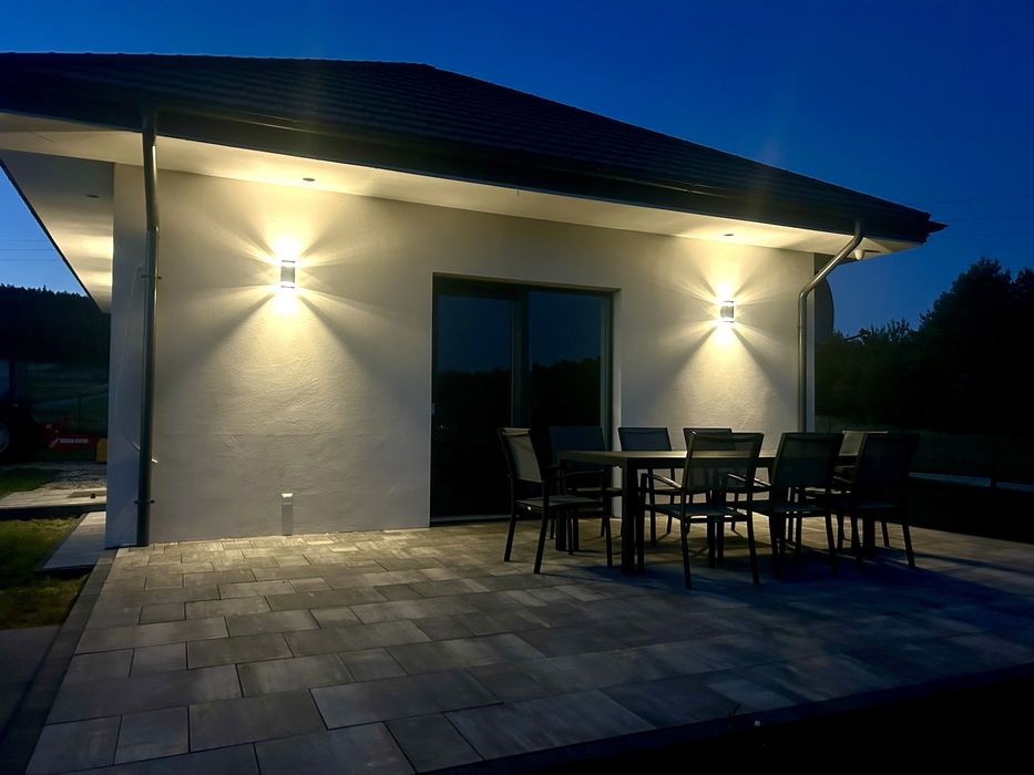 Wolny 17-19 kwietnia!!!! Jacuzzi  zadaszone Altana Kominek ElektrDomek pod lasem 8 os