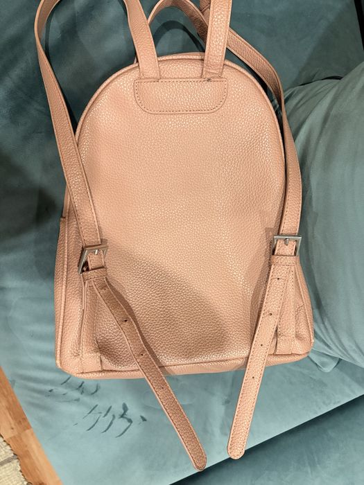 Plecak reserved pudrowy róż skóra ekologiczna