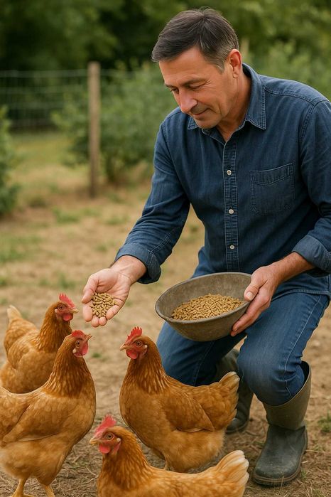 Pellets inseto e cereais – sacos de 25 kg