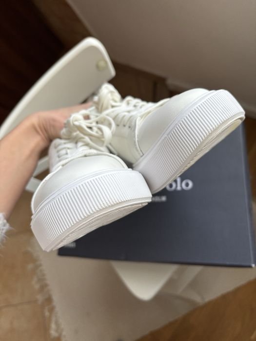 Marc O’ Polo Sneakersy 37 skórzane białe