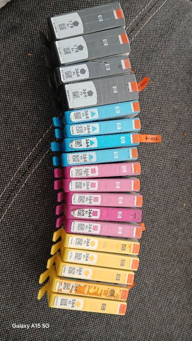 Tusze tusz oryginalny HP 364,178,564 zestaw