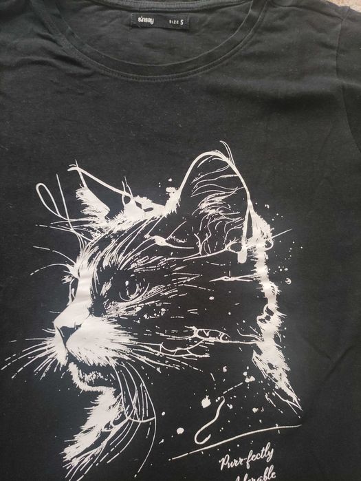 T-shirt dziewczęcy 4 szt s/xs