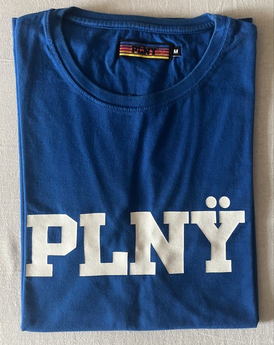 T-shirt PLNY niebieski