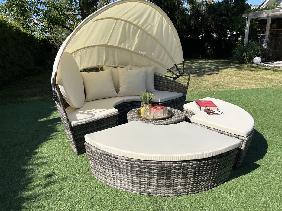 VENUS leżanka technorattan leżak taras 180cm