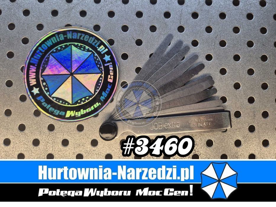 Szczelinomierz 13 listkowy stal nierdzewna 0.05-1.0mm