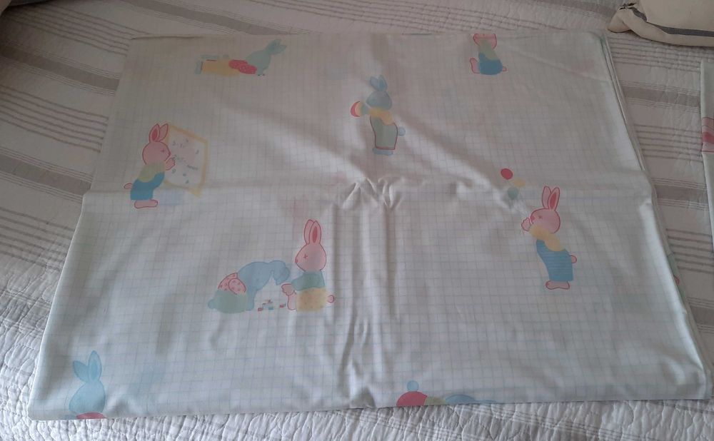 Edredon de solteiro e 2 lençois-capas