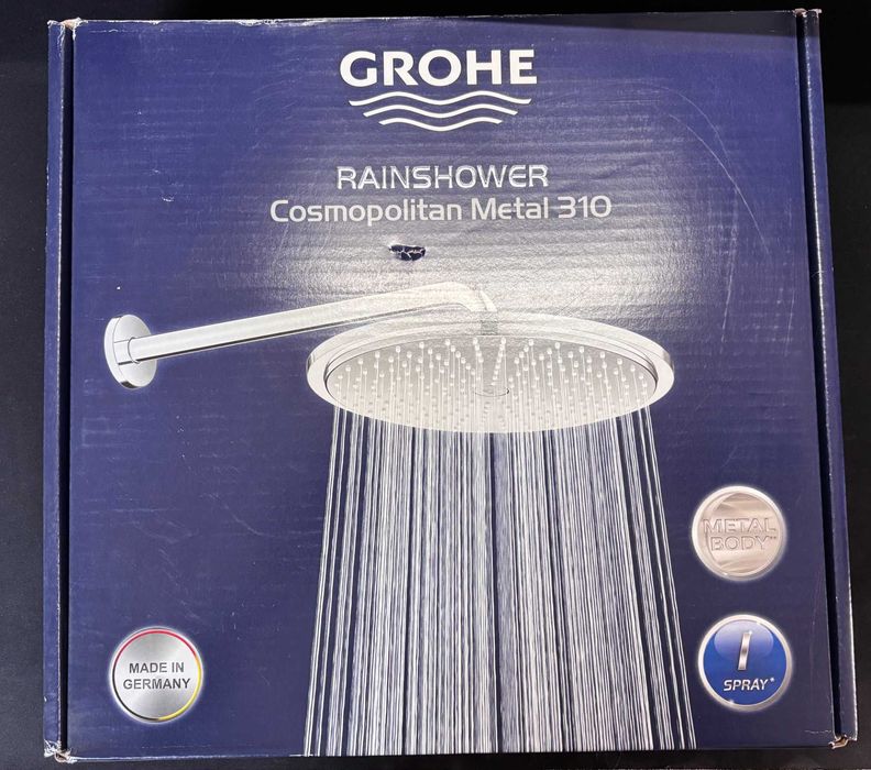 Deszczownica GROHE 26066000 Rainshower 31cm + Ramię 38cm NOWA