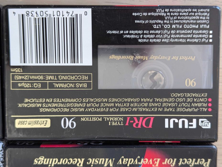 Аудио кассеты лот 10шт. FUJI DR-I 60-90 Аудіокасети нові