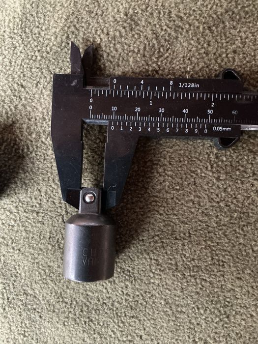 Комплект 2 шт перехідник карданчик адаптер квадрату 3/8 1/2 cr-va нові