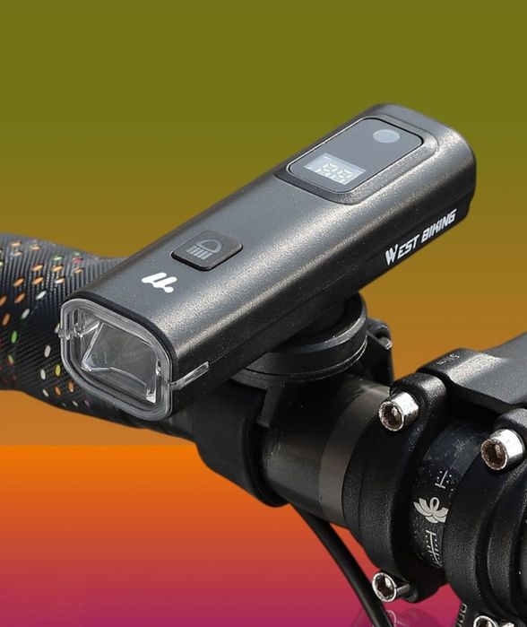 Велосипедний ліхтар WestBiking велофара передня  велофонарь