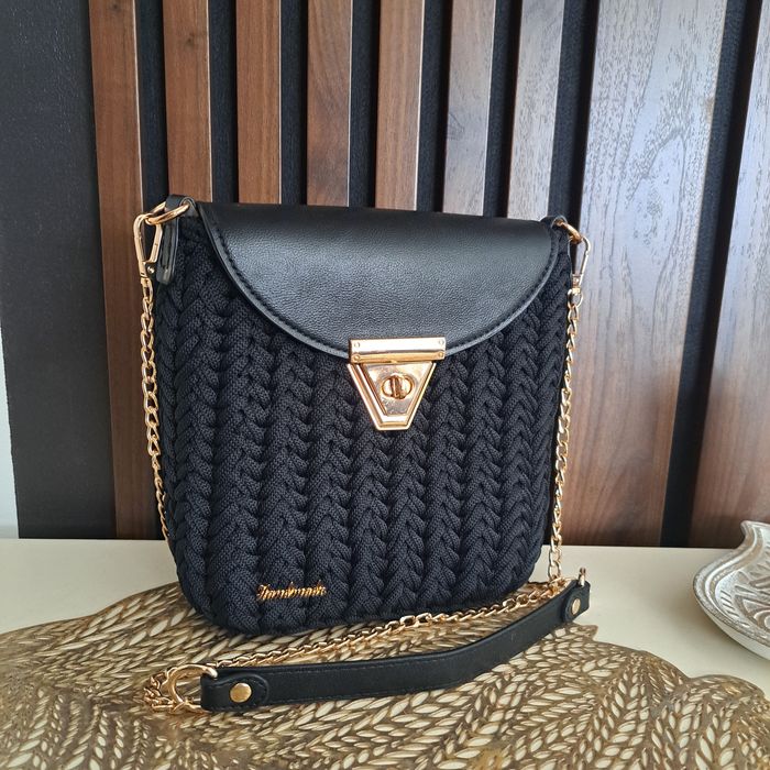 Torba szydełkowa hand made na ramię